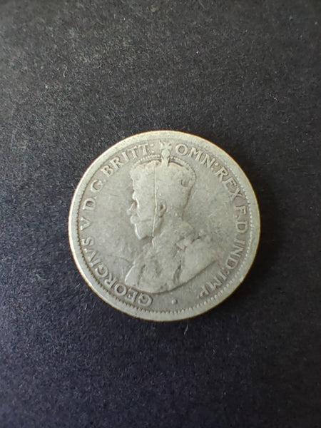 Australia 1911 6d Sixpence Silver Coin Fine Condition