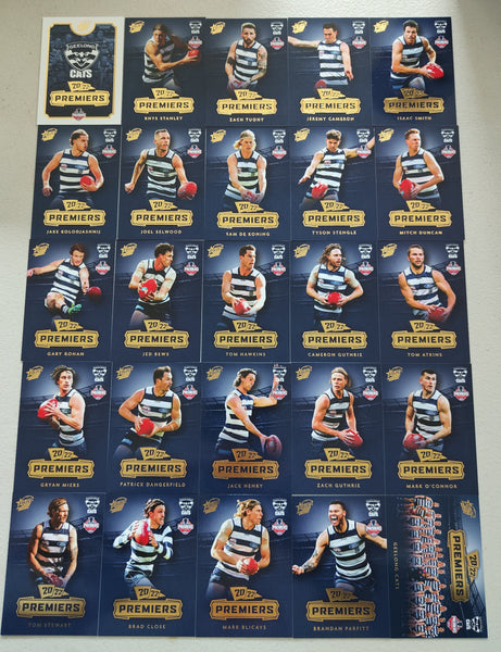 2022 AFL Select Premier Series Geelong Cats Limited Edition Card Set
