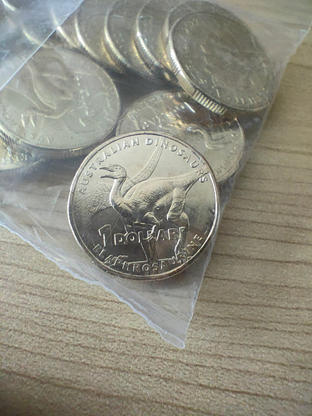 2022 Royal Australian Mint $1 Dino Hunt Elaphrosaurine Mint Bag of 20 Uncirculated Coins