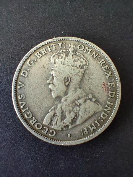 Australia 1928  2/- Florin Silver Coin Fine Condition