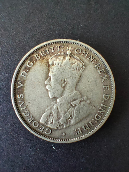 Australia 1934 2/- Florin Silver Coin Fine Condition