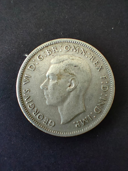 Australia 1940 2/- Florin Silver Coin Fine Condition