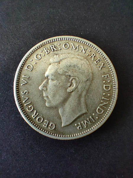 Australia 1942S 2/- Florin Silver Coin Fine Condition