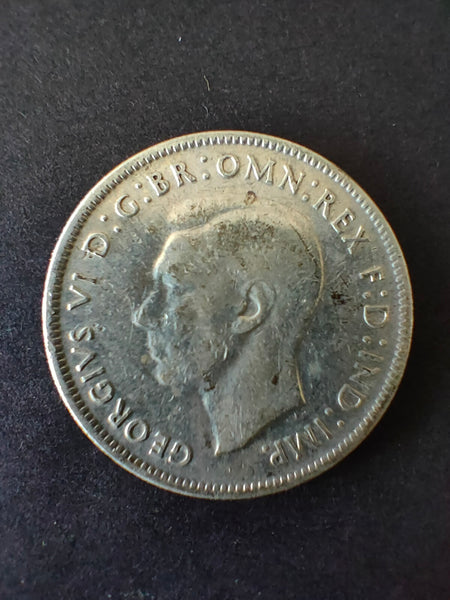 Australia 1944 2/- Florin Silver Coin Fine Condition