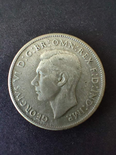 Australia 1946 2/- Florin Silver Coin Fine Condition