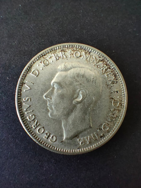 Australia 1947 2/- Florin Silver Coin Fine Condition