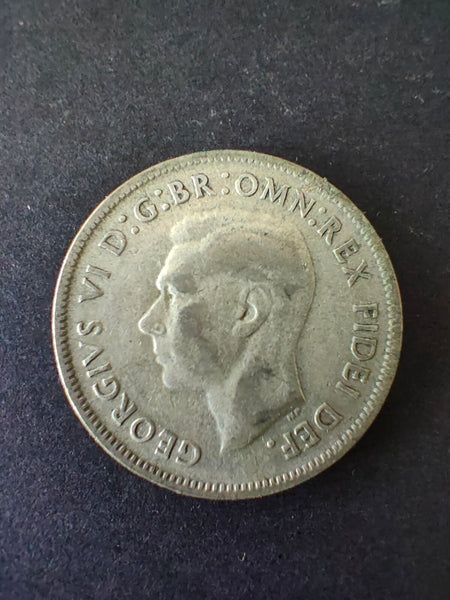 Australia 1952 2/- Florin Silver Coin Fine Condition