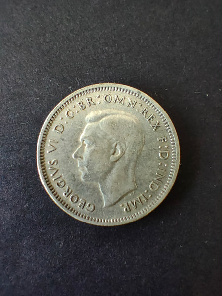 Australia 1939 1/- One Shilling silver coin Fine Condition