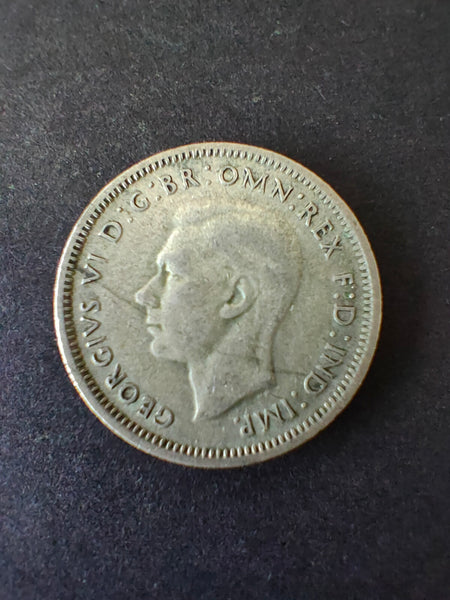 Australia 1948 1/- One Shilling silver coin Fine Condition