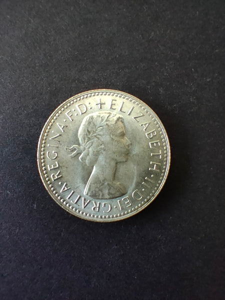 Australia 1962 1/- One Shilling Silver Coin Very Fine Condition