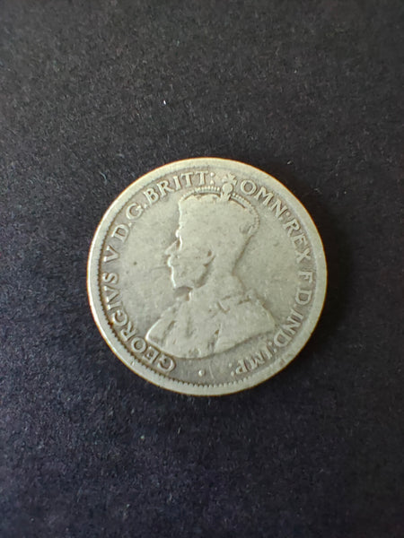 Australia 1916 6d Sixpence Silver Coin Fine Condition
