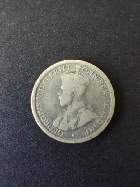 Australia 1918 6d Sixpence Silver Coin Fine Condition