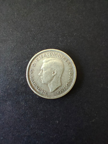 Australia 1939 6d Sixpence Silver Coin Fine Condition