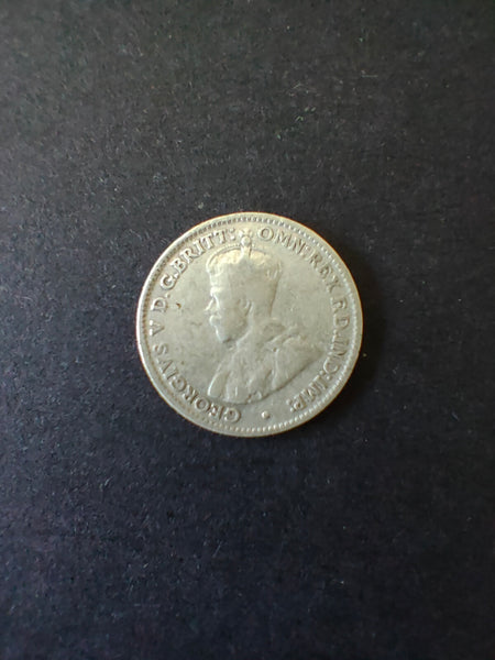 Australia 1926 3d Threepence Silver Coin Fine Condition
