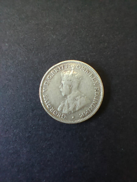 Australia 1927 3d Threepence Silver Coin Fine Condition