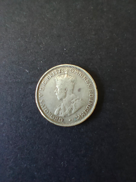 Australia 1934 3d Threepence Silver Coin Fine Condition