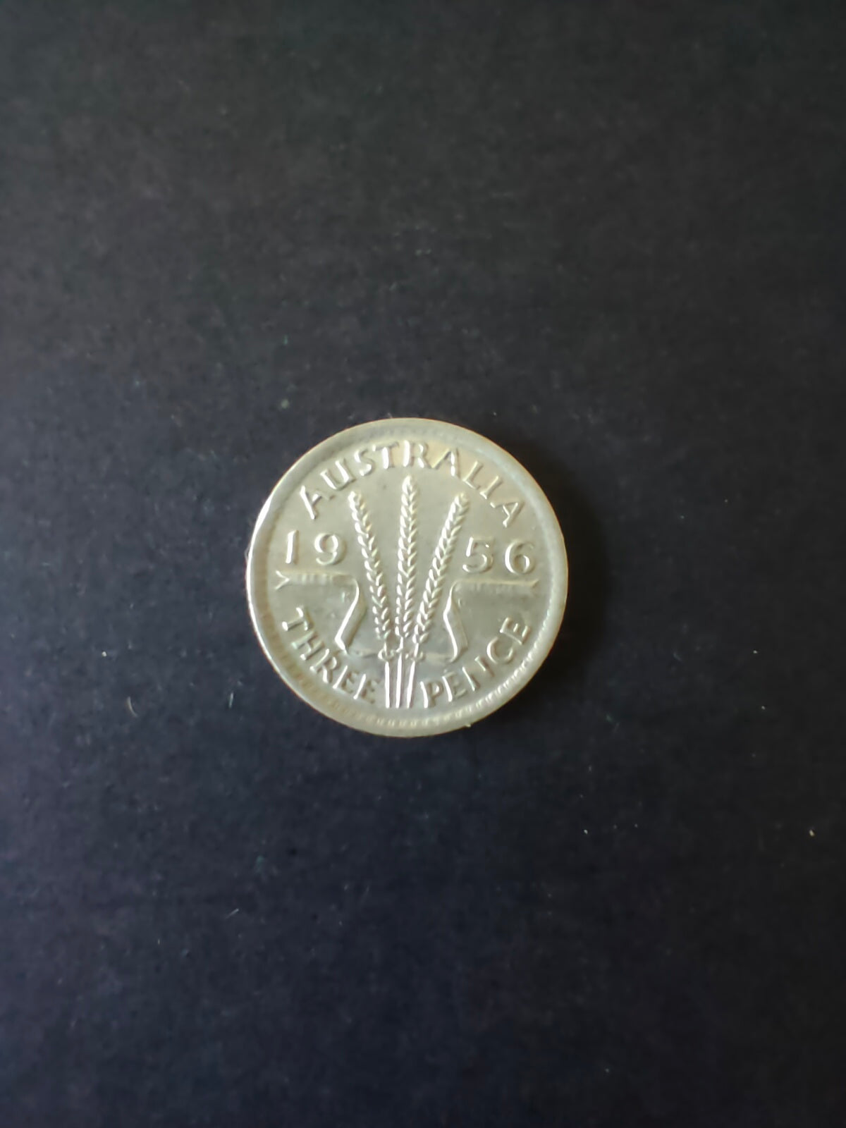 Australia 1956 3d Threepence Silver Coin Fine Condition