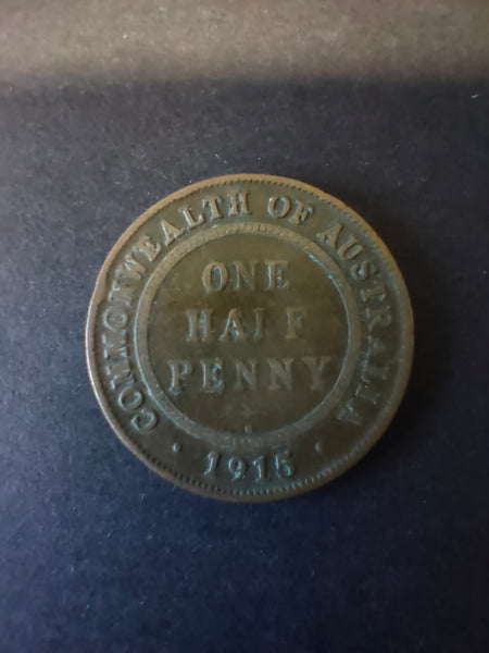 Australia 1915H 1/2d Half Penny Fine Condition