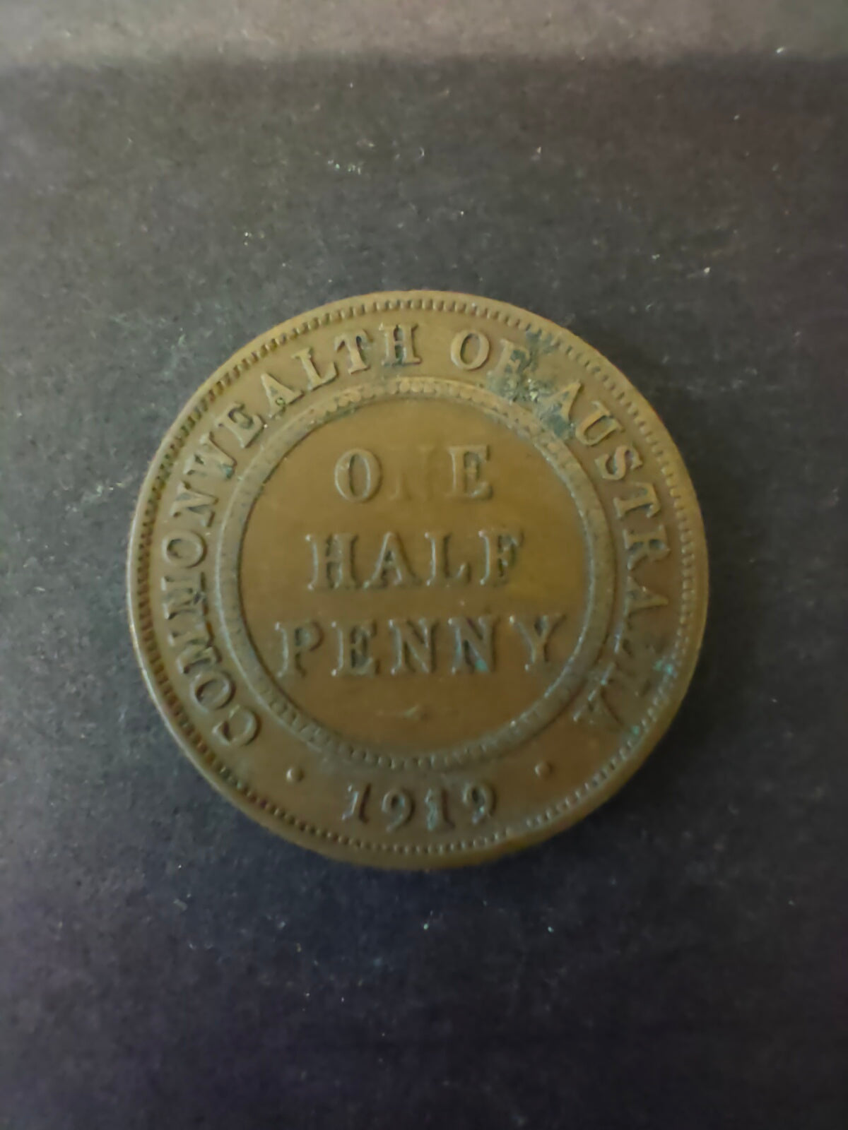 Australia 1919 1/2d Half Penny Fine Condition