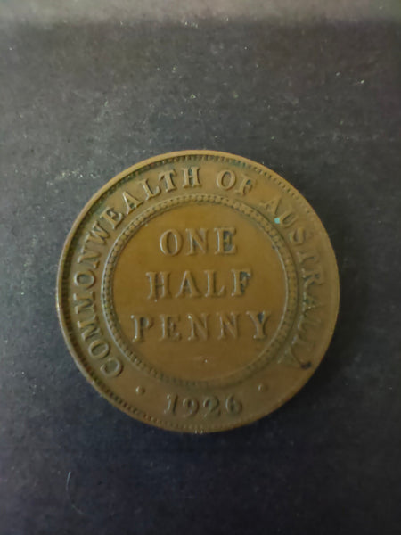 Australia 1926 1/2d Half Penny Fine Condition