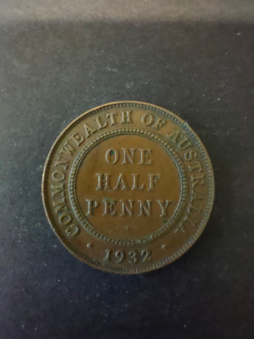 Australia 1932 1/2d Half Penny Fine Condition