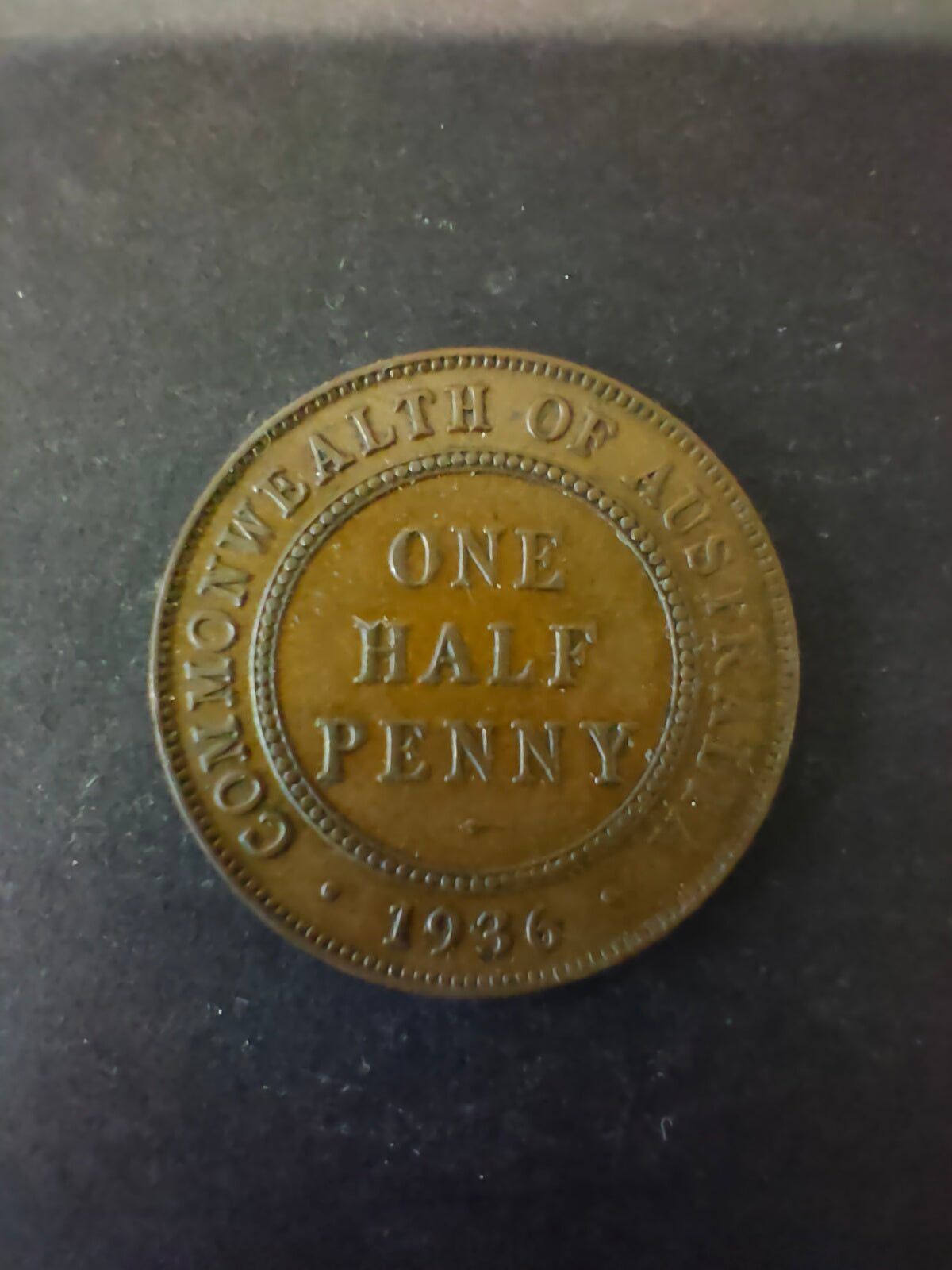 Australia 1936 1/2d Half Penny Fine Condition