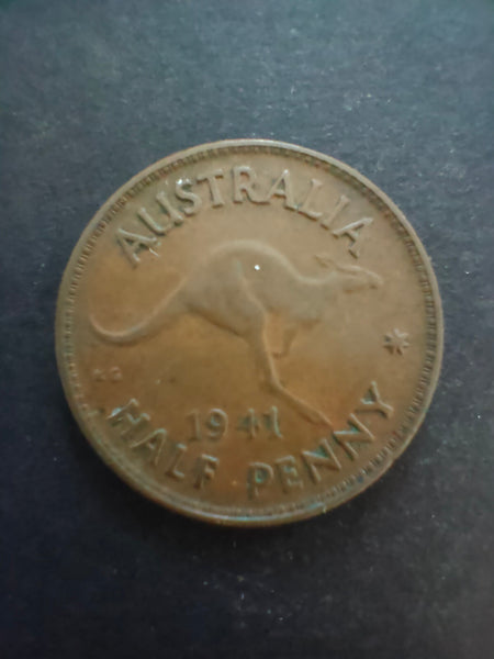 Australia 1941 1/2d Half Penny Fine Condition