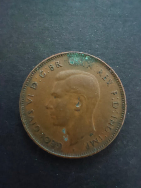 Australia 1942 1/2d Half Penny Fine Condition.  Melbourne Mint