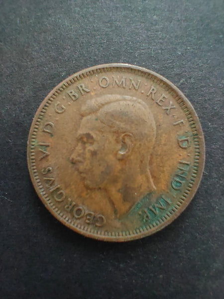 Australia 1945 1/2d Half Penny Fine Condition.  Melbourne Mint