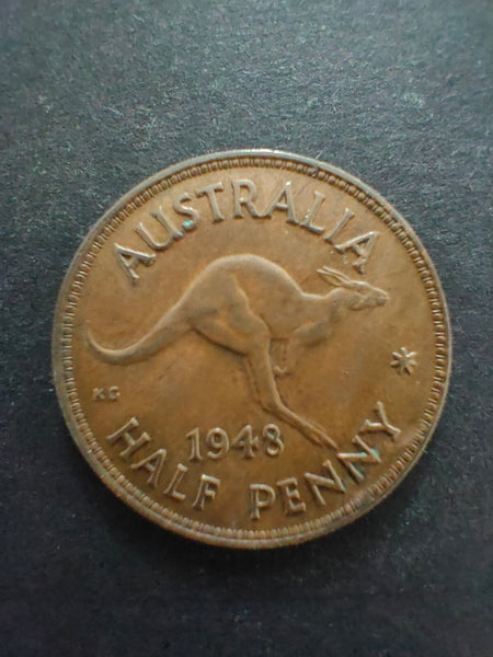 Australia 1948 1/2d Half Penny Fine Condition.  Melbourne Mint