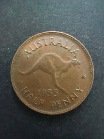 Australia 1955 1/2d Half Penny Fine Condition