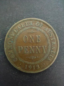 Australia 1913 1d One Penny Fine Condition