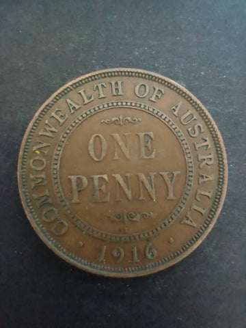 Australia 1916 1d One Penny Fine Condition