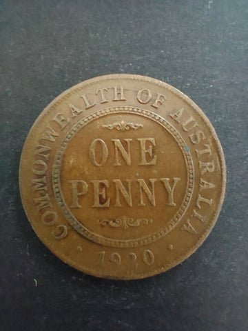 Australia 1920 1d One Penny Fine Condition