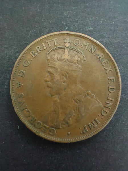 Australia 1920/. 1d One Penny Dot under scroll Fine Condition