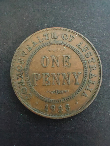 Australia 1933 1d One Penny Fine Condition