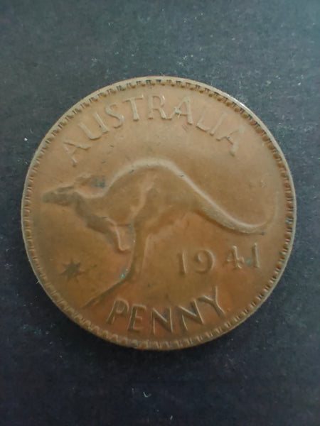 Australia 1941 K.G 1d One Penny Fine Condition.