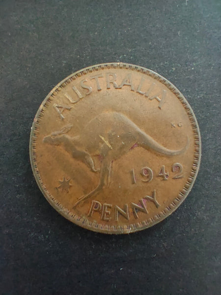 Australia 1942 1d One Penny Fine Condition. Perth Mint