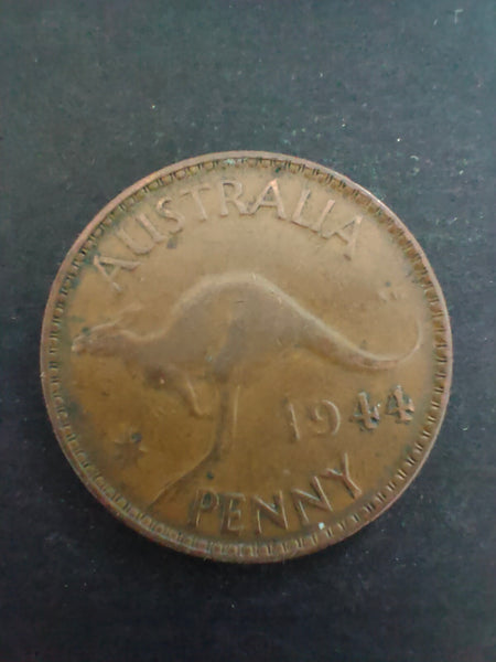 Australia 1944 1d One Penny Fine Condition.  Melbourne Mint