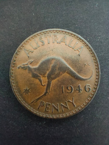 Australia 1946 1d One Penny Fine Condition. Scarce date.