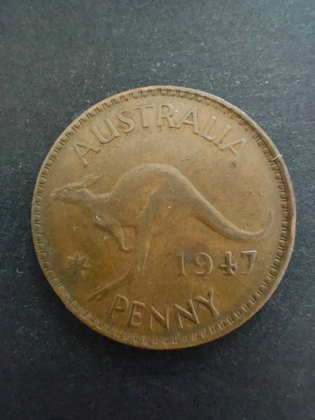 Australia 1947 1d One Penny Fine Condition. Melbourne Mint