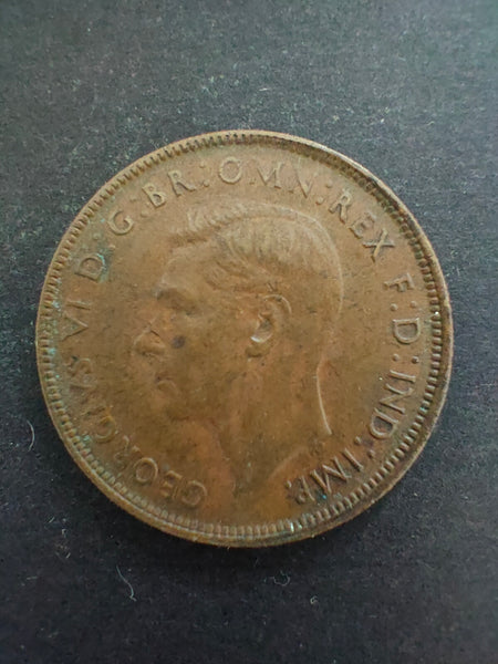 Australia 1948P 1d One Penny Fine Condition. Perth Mint