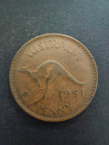 Australia 1951 PL 1d One Penny Fine Condition. London Mint