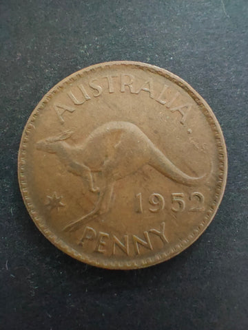 Australia 1952P 1d One Penny Fine Condition. Perth Mint
