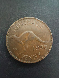 Australia 1953 1d One Penny Fine Condition