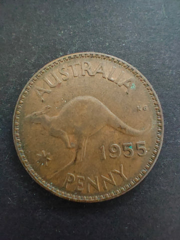 Australia 1955 1d One Penny Very Fine Condition