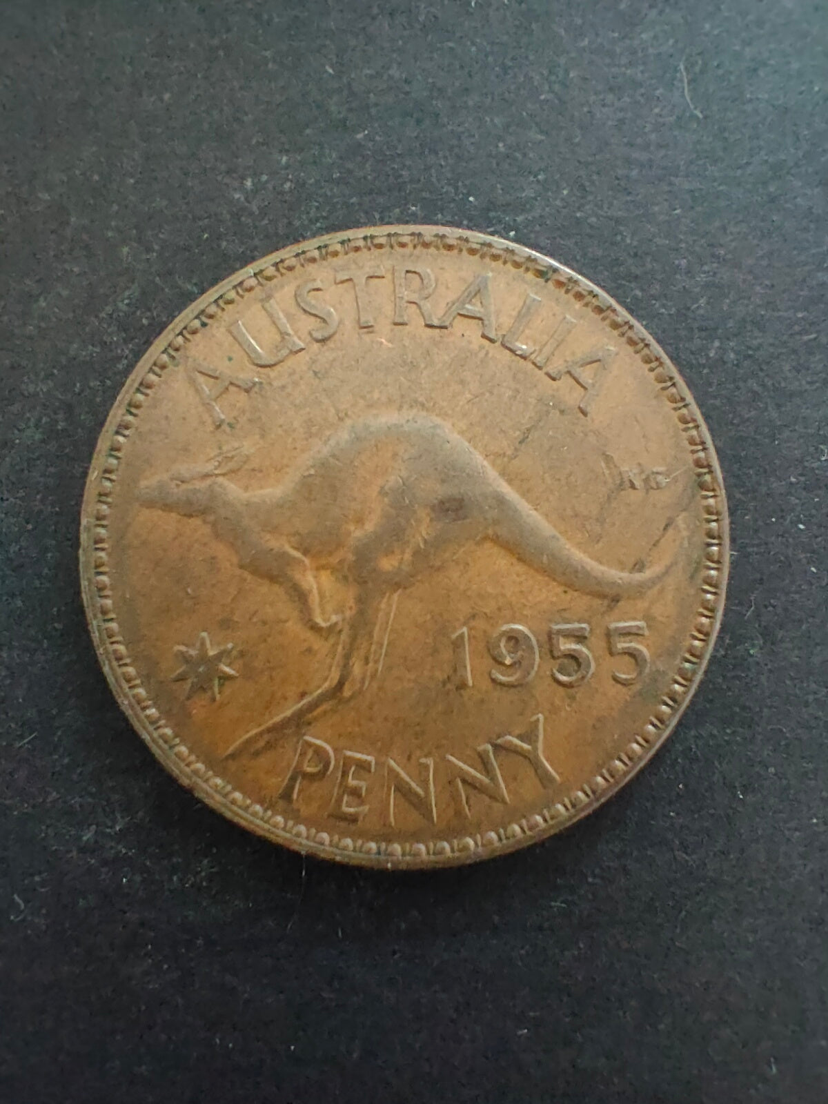 Australia 1955Y 1d One Penny Fine Condition. Perth Mint
