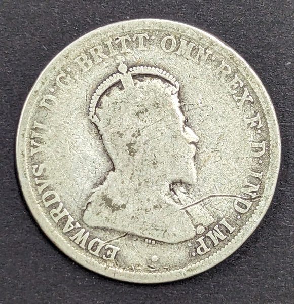 Australia 1910 2/- Florin Silver Coin Good Condition