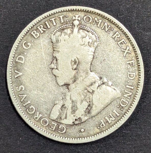 Australia 1912 2/- Florin Silver Coin Very Good Condition