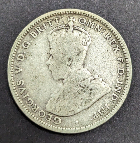 Australia 1911 1/- One Shilling Silver Coin Very Good Condition